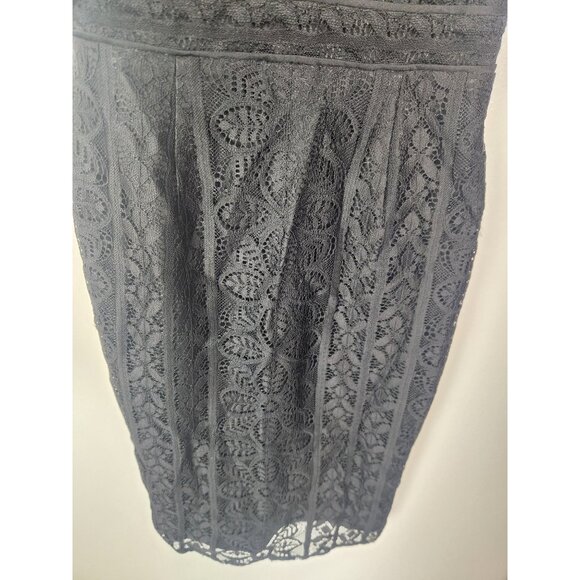 Marciano Guess Women's Sz. 2 Black Lace Midi Cocktail Dress NWT - Picture 3 of 9